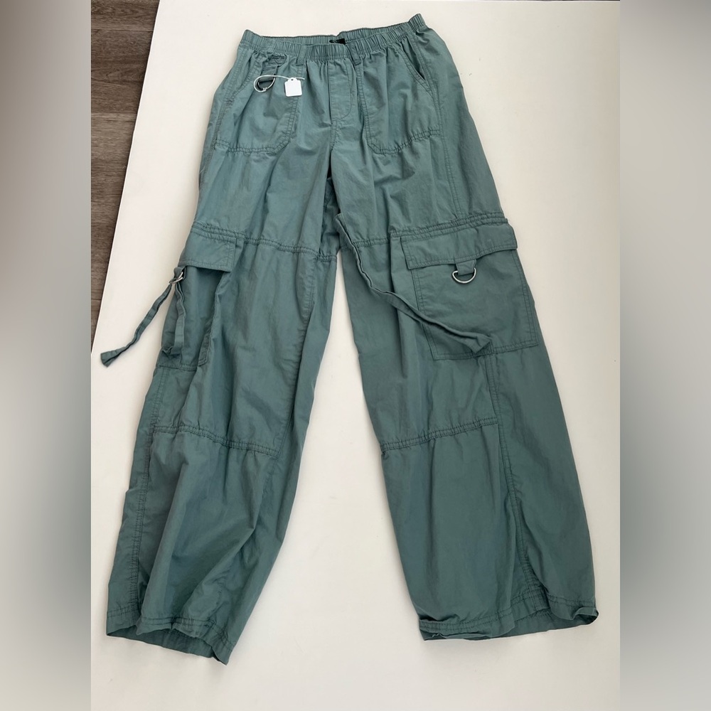Green Parachute Cargo Pants by Wild Fable.